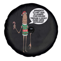 Marcus The Worm Christmas Meme Spare Tire Cover Locally Owned Greek Restaurant - Wonder Print Shop
