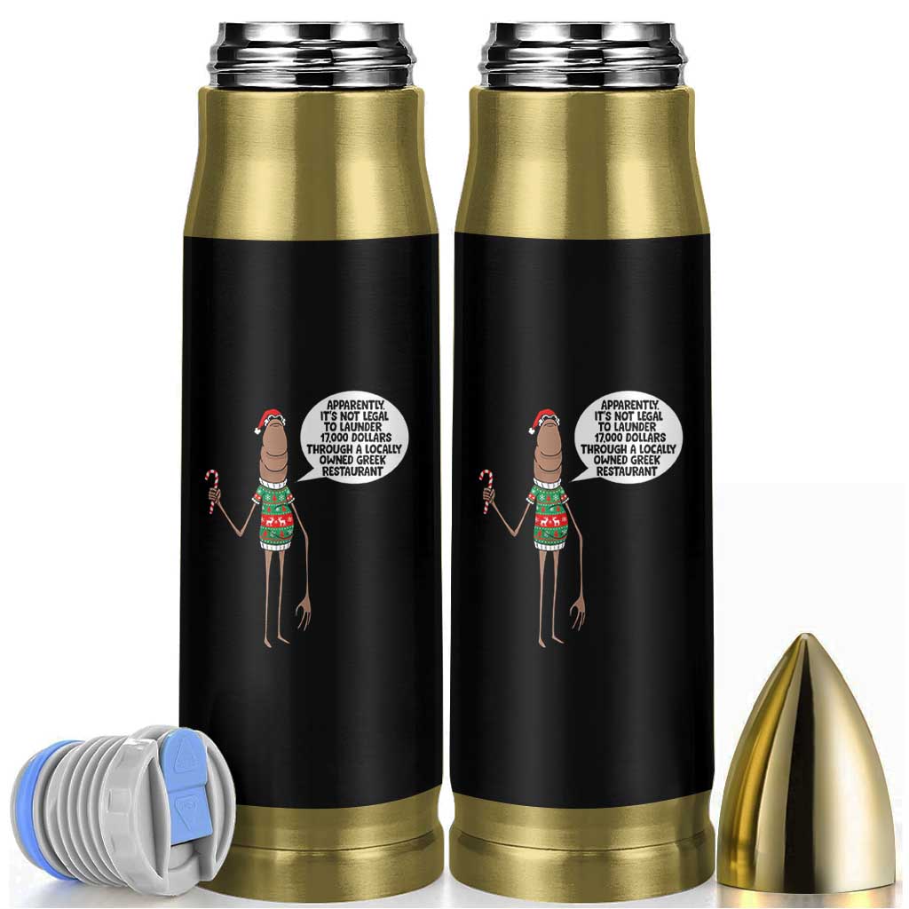 Marcus The Worm Christmas Meme Bullet Tumbler Locally Owned Greek Restaurant - Wonder Print Shop