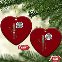 Marcus The Worm Christmas Meme Ceramic Ornament Locally Owned Greek Restaurant - Wonder Print Shop