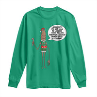 Marcus The Worm Christmas Meme Long Sleeve Shirt Locally Owned Greek Restaurant - Wonder Print Shop