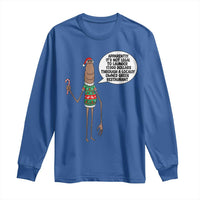 Marcus The Worm Christmas Meme Long Sleeve Shirt Locally Owned Greek Restaurant - Wonder Print Shop