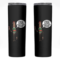 Marcus The Worm Christmas Meme Skinny Tumbler Locally Owned Greek Restaurant - Wonder Print Shop