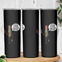 Marcus The Worm Christmas Meme Skinny Tumbler Locally Owned Greek Restaurant - Wonder Print Shop