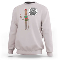 Marcus The Worm Christmas Meme Sweatshirt Locally Owned Greek Restaurant - Wonder Print Shop