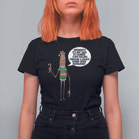 Marcus The Worm Christmas Meme T Shirt For Women Locally Owned Greek Restaurant - Wonder Print Shop