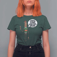 Marcus The Worm Christmas Meme T Shirt For Women Locally Owned Greek Restaurant - Wonder Print Shop