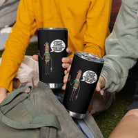 Marcus The Worm Christmas Meme Tumbler Cup Locally Owned Greek Restaurant - Wonder Print Shop