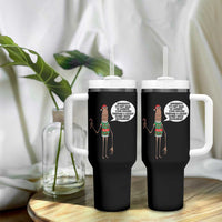 Marcus The Worm Christmas Meme Tumbler With Handle Locally Owned Greek Restaurant - Wonder Print Shop