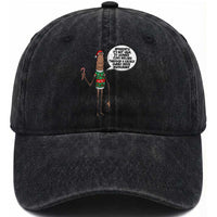 Marcus The Worm Christmas Meme Washed Cotton Baseball Cap Locally Owned Greek Restaurant