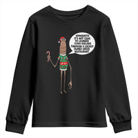 Marcus The Worm Christmas Meme Youth Sweatshirt Locally Owned Greek Restaurant - Wonder Print Shop