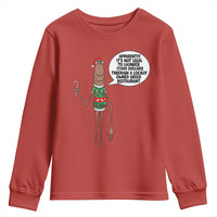 Marcus The Worm Christmas Meme Youth Sweatshirt Locally Owned Greek Restaurant - Wonder Print Shop