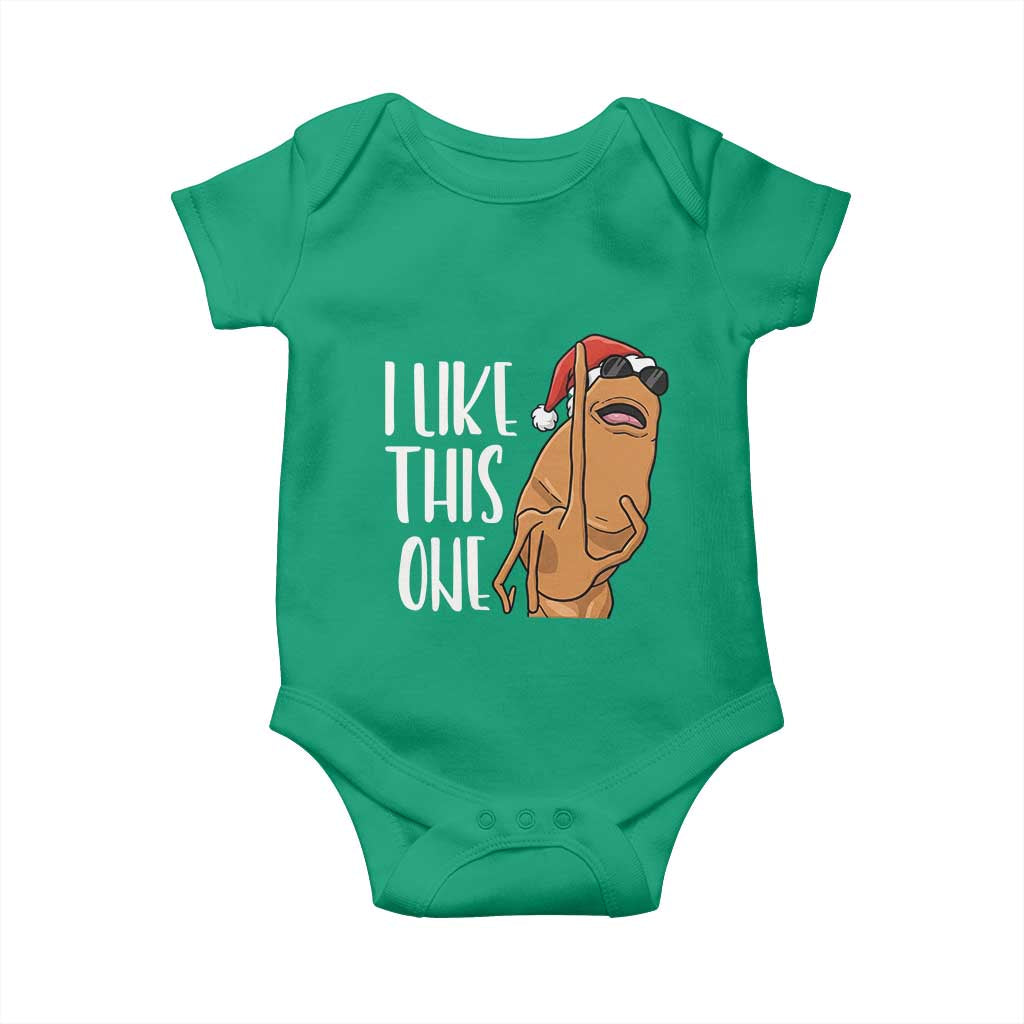 Marcus The Worm Christmas Meme Baby Onesie I Like This One - Wonder Print Shop