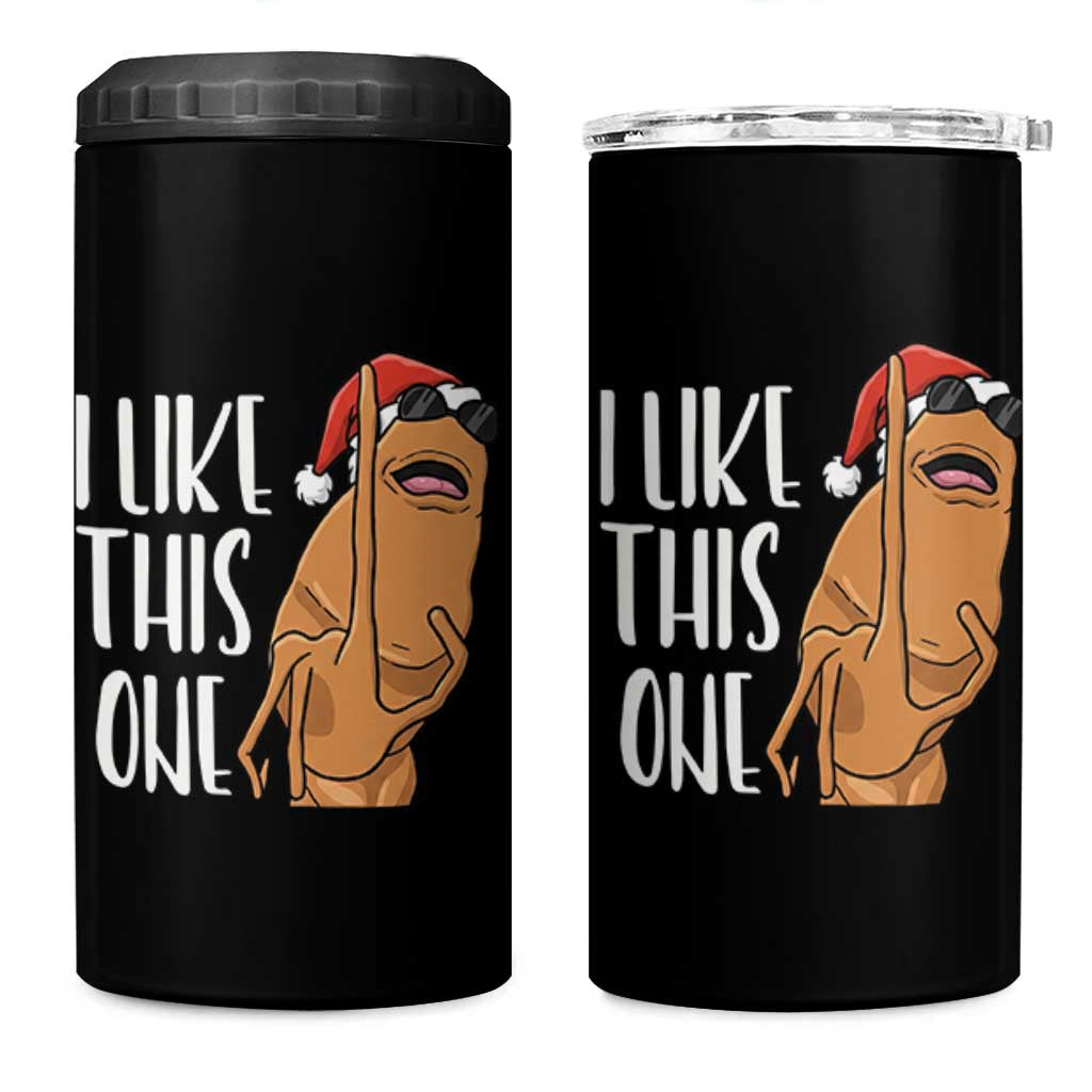 Marcus The Worm Christmas Meme 4 in 1 Can Cooler Tumbler I Like This One - Wonder Print Shop
