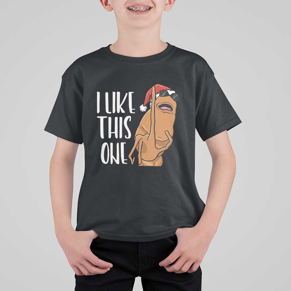 Marcus The Worm Christmas Meme T Shirt For Kid I Like This One - Wonder Print Shop