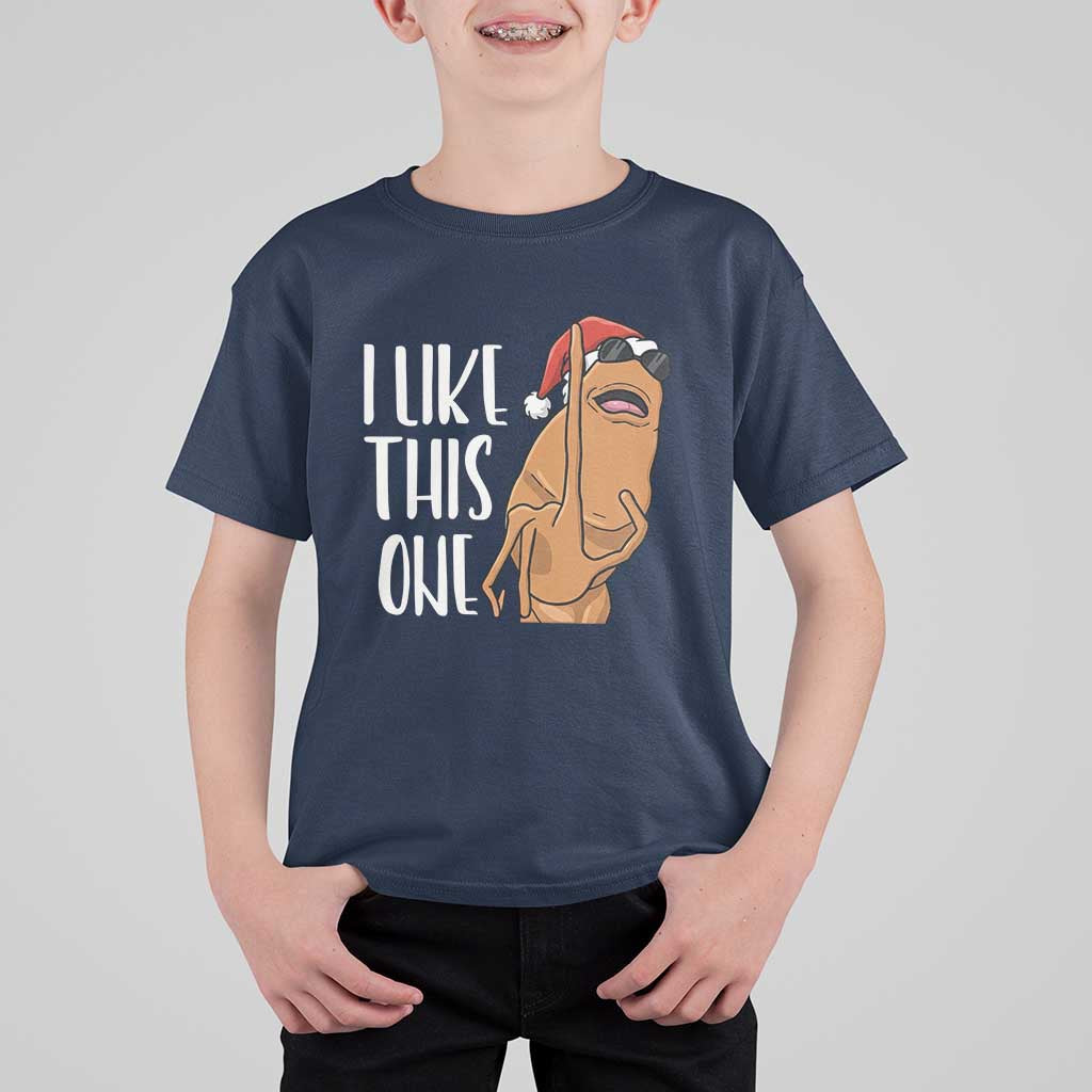 Marcus The Worm Christmas Meme T Shirt For Kid I Like This One - Wonder Print Shop