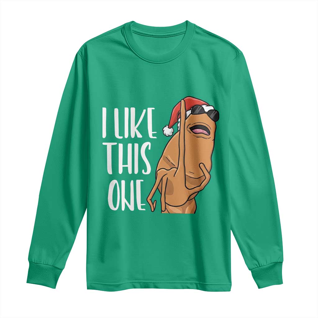 Marcus The Worm Christmas Meme Long Sleeve Shirt I Like This One - Wonder Print Shop