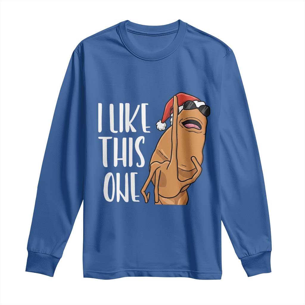 Marcus The Worm Christmas Meme Long Sleeve Shirt I Like This One - Wonder Print Shop