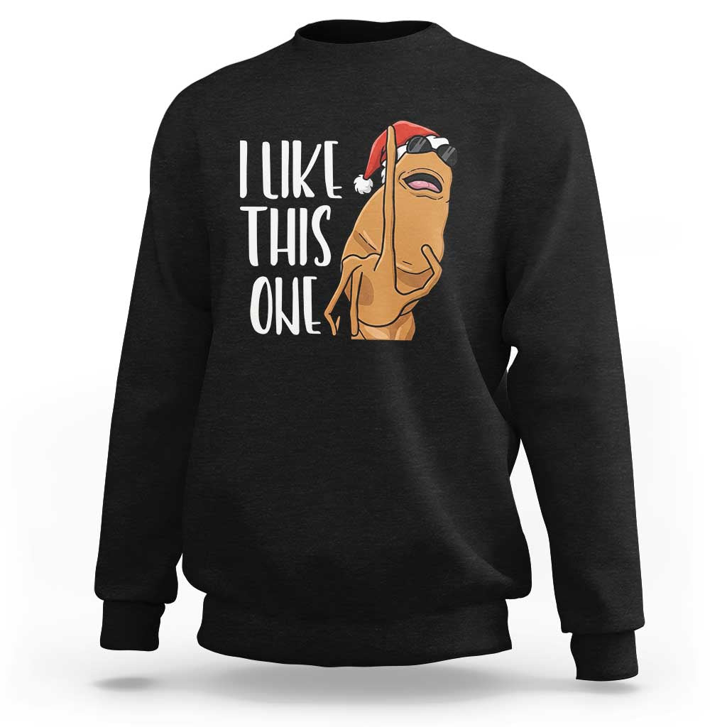 Marcus The Worm Christmas Meme Sweatshirt I Like This One - Wonder Print Shop