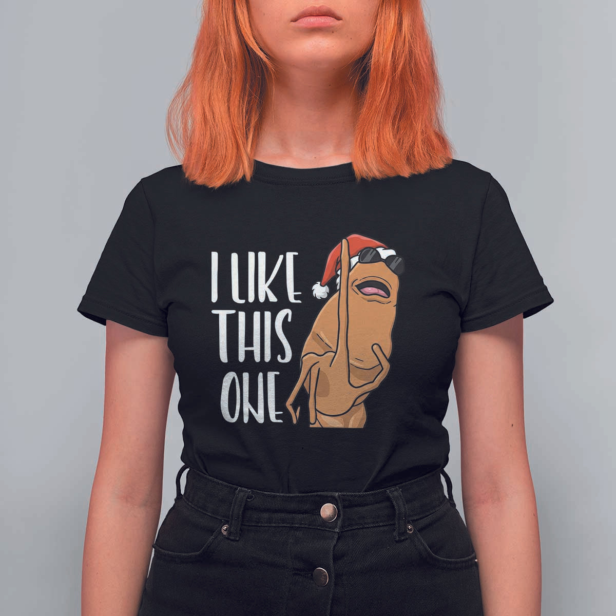Marcus The Worm Christmas Meme T Shirt For Women I Like This One - Wonder Print Shop