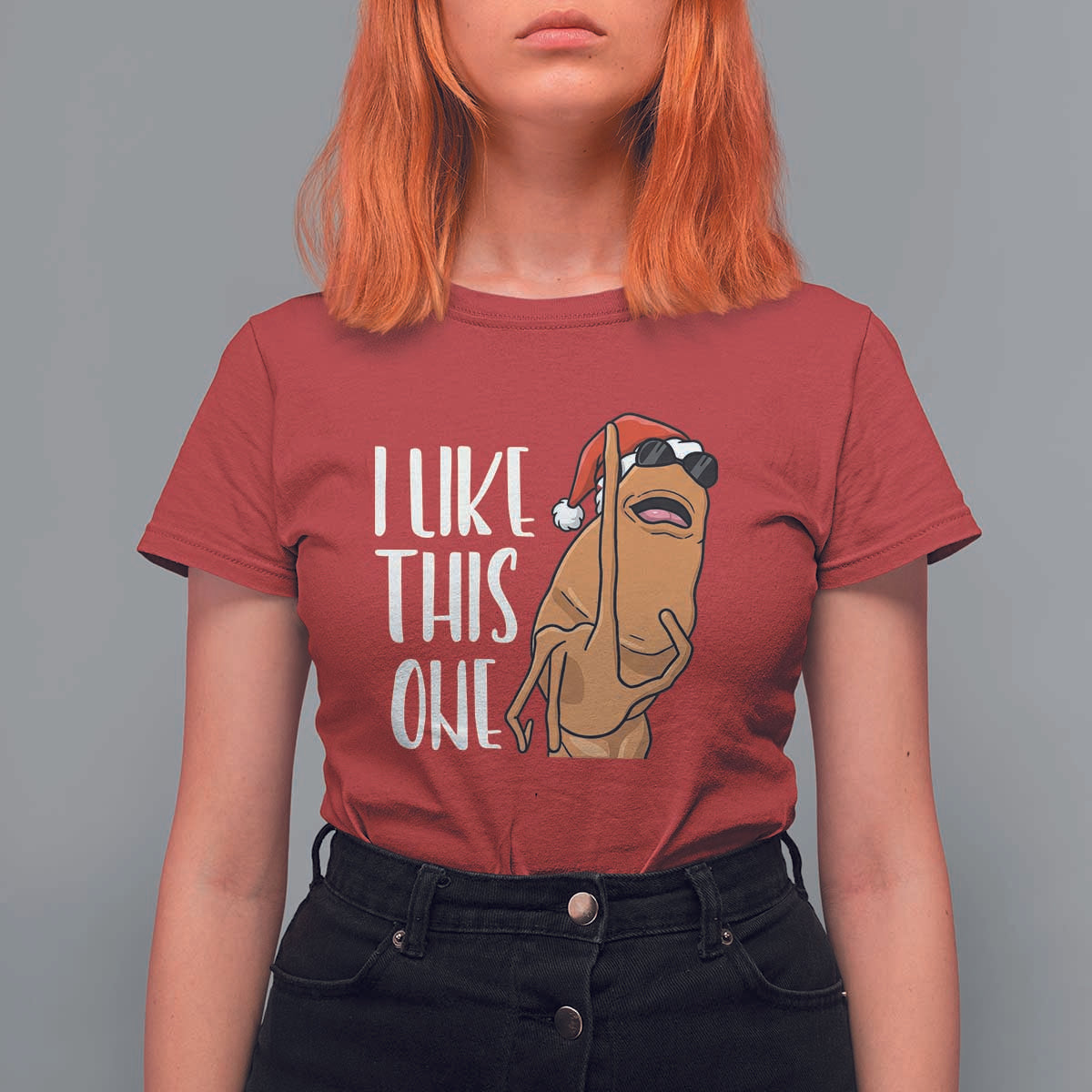 Marcus The Worm Christmas Meme T Shirt For Women I Like This One - Wonder Print Shop