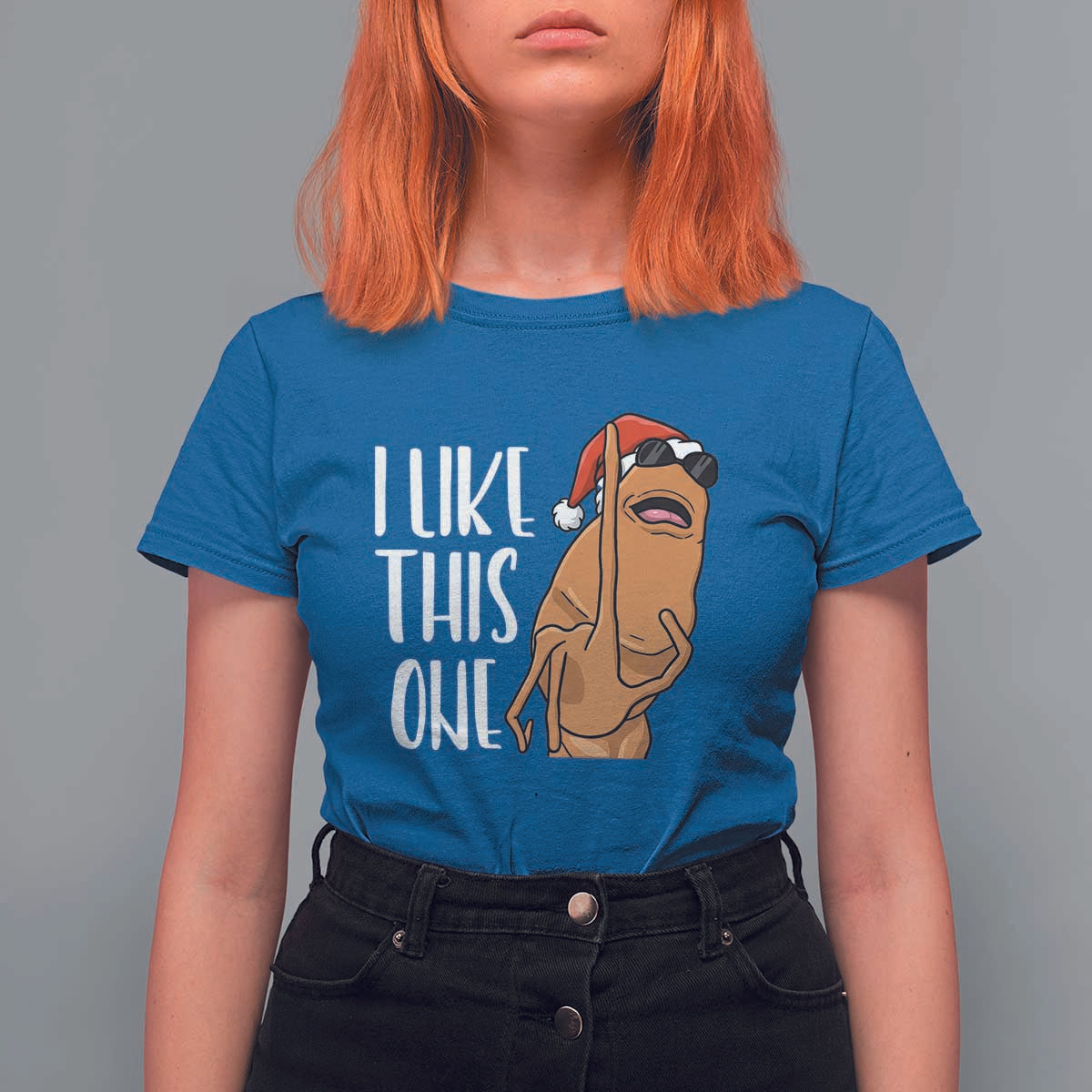 Marcus The Worm Christmas Meme T Shirt For Women I Like This One - Wonder Print Shop