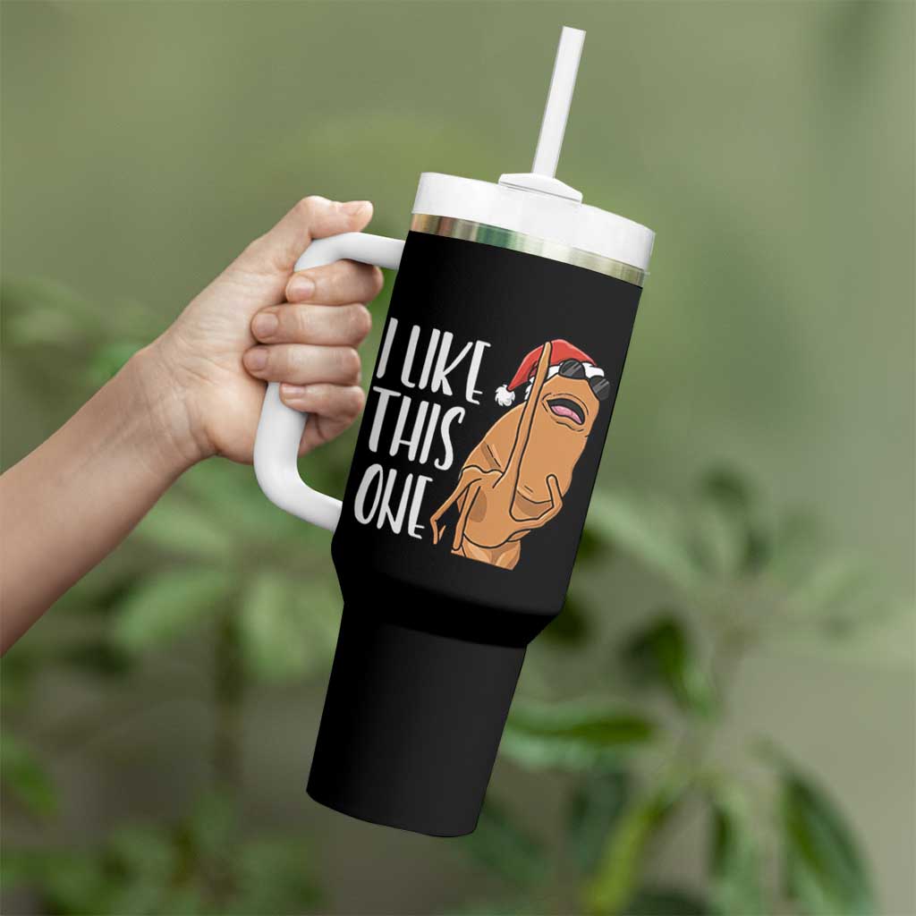 Marcus The Worm Christmas Meme Tumbler With Handle I Like This One - Wonder Print Shop
