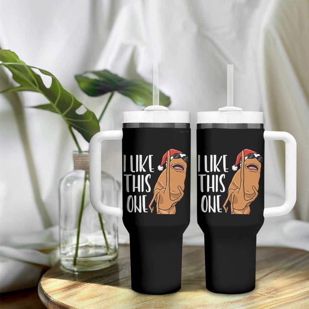 Marcus The Worm Christmas Meme Tumbler With Handle I Like This One - Wonder Print Shop