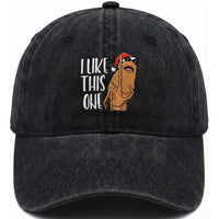 Marcus The Worm Christmas Meme Washed Cotton Baseball Cap I Like This One