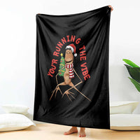 Marcus The Worm Christmas Meme Throw Blanket You Are Running The Vibe - Wonder Print Shop
