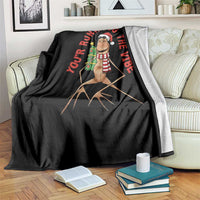 Marcus The Worm Christmas Meme Throw Blanket You Are Running The Vibe - Wonder Print Shop