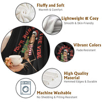 Marcus The Worm Christmas Meme Throw Blanket You Are Running The Vibe - Wonder Print Shop