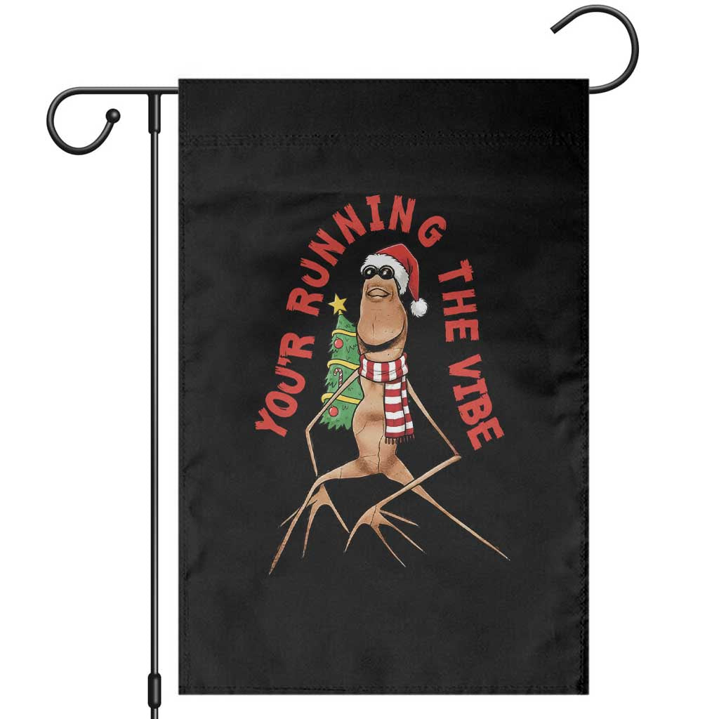 Marcus The Worm Christmas Meme Garden Flag You Are Running The Vibe - Wonder Print Shop