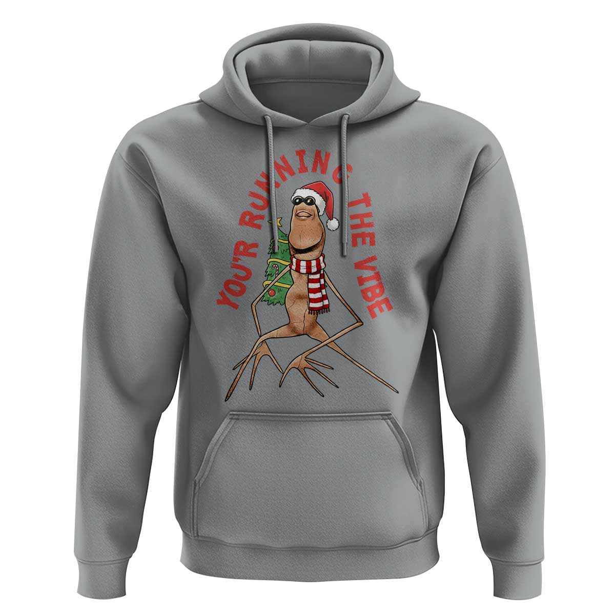 Marcus The Worm Christmas Meme Hoodie You Are Running The Vibe - Wonder Print Shop