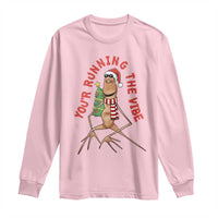 Marcus The Worm Christmas Meme Long Sleeve Shirt You Are Running The Vibe - Wonder Print Shop