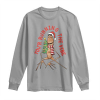 Marcus The Worm Christmas Meme Long Sleeve Shirt You Are Running The Vibe - Wonder Print Shop
