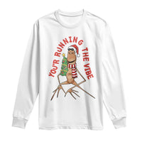 Marcus The Worm Christmas Meme Long Sleeve Shirt You Are Running The Vibe - Wonder Print Shop