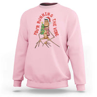 Marcus The Worm Christmas Meme Sweatshirt You Are Running The Vibe - Wonder Print Shop