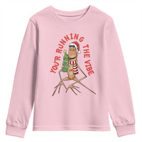 Marcus The Worm Christmas Meme Youth Sweatshirt You Are Running The Vibe - Wonder Print Shop