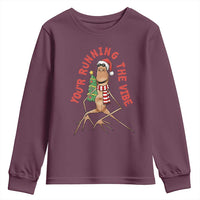 Marcus The Worm Christmas Meme Youth Sweatshirt You Are Running The Vibe - Wonder Print Shop