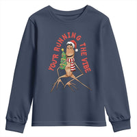 Marcus The Worm Christmas Meme Youth Sweatshirt You Are Running The Vibe - Wonder Print Shop