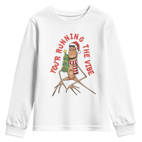 Marcus The Worm Christmas Meme Youth Sweatshirt You Are Running The Vibe - Wonder Print Shop