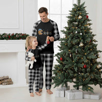 Funny Hanukkah Plaid Pajama Set Donut Chasing Flames Jewish - Wonder Print Shop