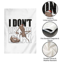Marcus The Worm Christmas Meme Garden Flag I Do Not Like This Rock Xmas - Wonder Print Shop