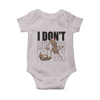 Marcus The Worm Christmas Meme Baby Onesie I Do Not Like This Rock Xmas - Wonder Print Shop