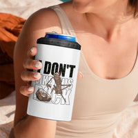 Marcus The Worm Christmas Meme 4 in 1 Can Cooler Tumbler I Do Not Like This Rock Xmas - Wonder Print Shop