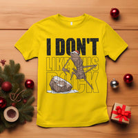 Marcus The Worm Christmas Meme T Shirt I Do Not Like This Rock Xmas - Wonder Print Shop