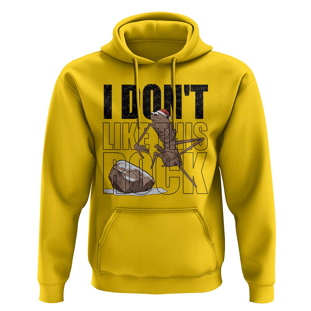 Marcus The Worm Christmas Meme Hoodie I Do Not Like This Rock Xmas - Wonder Print Shop