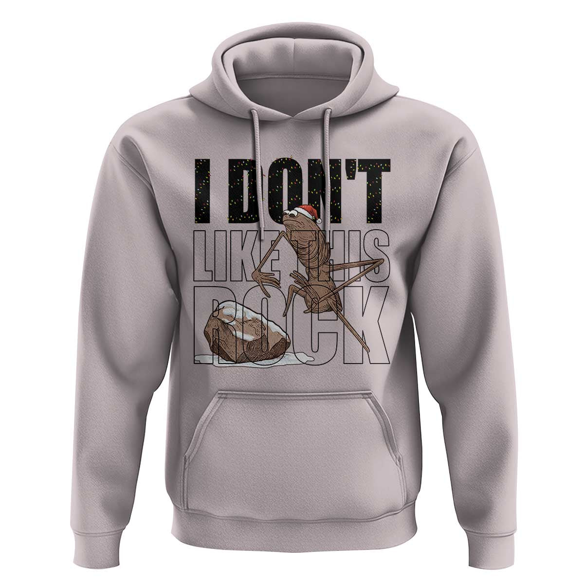 Marcus The Worm Christmas Meme Hoodie I Do Not Like This Rock Xmas - Wonder Print Shop