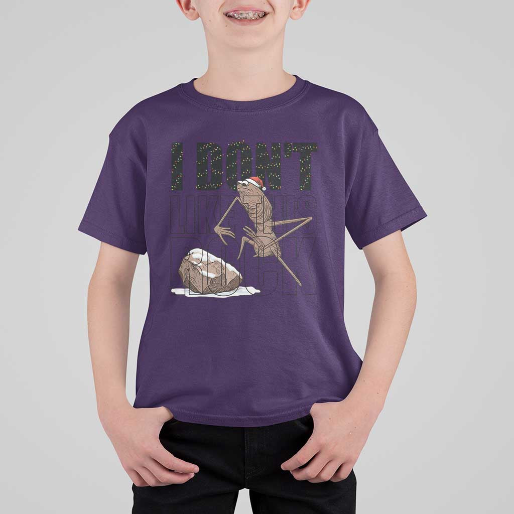 Marcus The Worm Christmas Meme T Shirt For Kid I Do Not Like This Rock Xmas - Wonder Print Shop