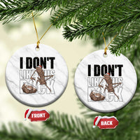 Marcus The Worm Christmas Meme Ceramic Ornament I Do Not Like This Rock Xmas - Wonder Print Shop